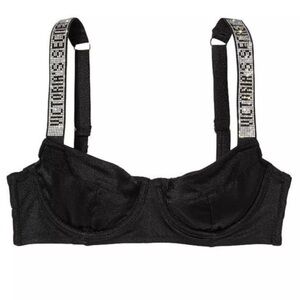 New! Victoria’s Secret Shine Strap Unlined Push Up Bikini Swim Top 4471